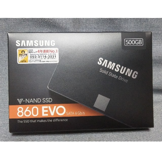 インターフェースSamsung SSD 860 EVO 500GB MZ-76E500B/IT