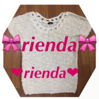 リエンダ(rienda)のrienda🎀半袖ニットワンピ(ミニワンピース)