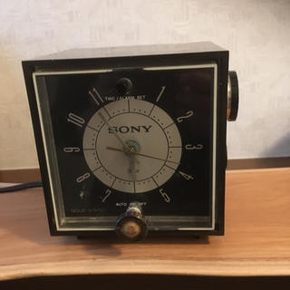 ソニー(SONY)の昭和レトロ SONY時計 ジャンク(置時計)