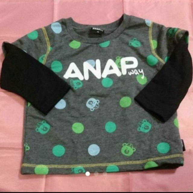 ANAP Kids(アナップキッズ)のANAPway 95 重ね着風トップス キッズ/ベビー/マタニティのキッズ服男の子用(90cm~)(Tシャツ/カットソー)の商品写真