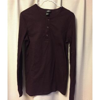 エイチアンドエム(H&M)のH&M 長袖 ヘンリーネック シャツ (Tシャツ/カットソー(七分/長袖))