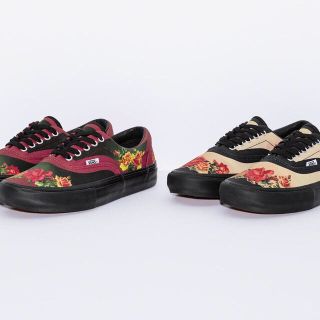 シュプリーム(Supreme)のsupreme vans era ベージュ レッド(スニーカー)