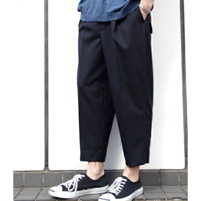 Dulcamara よそいき1タックパンツ NAVY