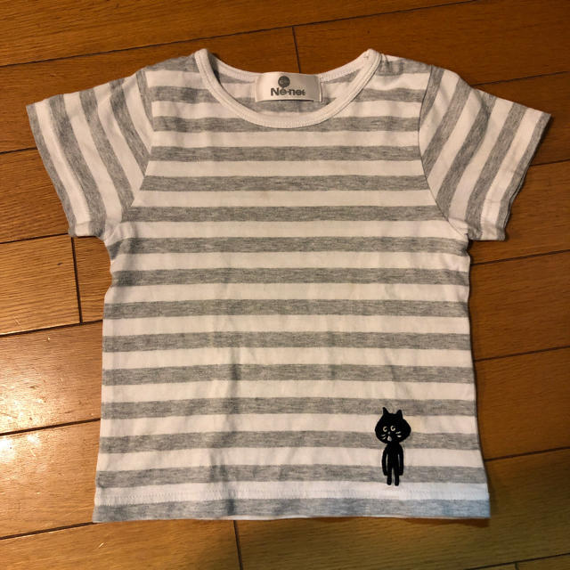 Ne-net(ネネット)のネネット ニャーボーダーTシャツ 90〜100cm キッズ/ベビー/マタニティのキッズ服女の子用(90cm~)(Tシャツ/カットソー)の商品写真