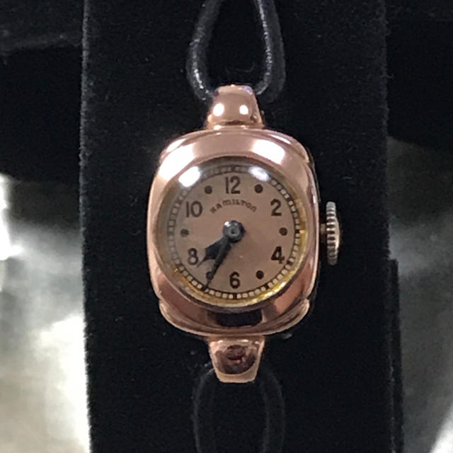 Hamilton(ハミルトン)の(rita様専用)ハミルトン 超レア アンティーク時計 14K ピンクゴールド レディースのファッション小物(腕時計)の商品写真