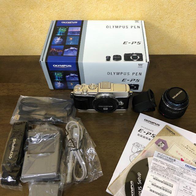 OLYMPUS - OLYMPUS PEN E-P5 シルバー　電子ビューファインダー　レンズ付き