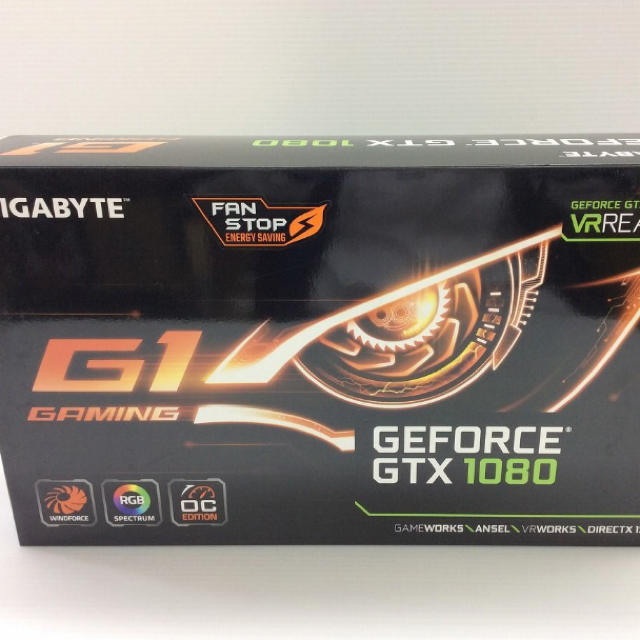 ASUS(エイスース)のGIGABYTE GeForce GTX1080 グラボ スマホ/家電/カメラのPC/タブレット(PC周辺機器)の商品写真