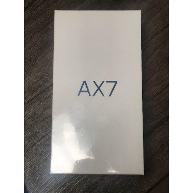 即決　送料込み　OPPO AX7 　ブルー　 ＳＩＭフリー