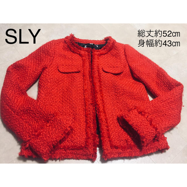 SLY(スライ)のSLYツイードジャケット レディースのジャケット/アウター(ノーカラージャケット)の商品写真