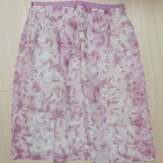 クードシャンス(COUP DE CHANCE)の(新品)ピンクパープルのスカート(ひざ丈スカート)