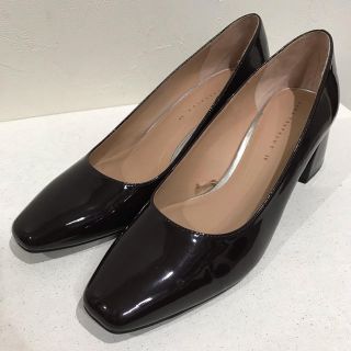 ザラ(ZARA)のZARA スクエアトウ エナメルパンプス(ハイヒール/パンプス)