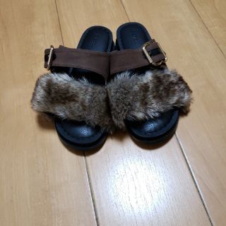 マウジー(moussy)のmoussy ファーサンダル♡(サンダル)