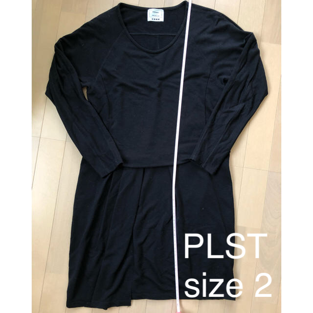 PLST(プラステ)のPLST スウェットワンピース マタニティにも！ レディースのワンピース(ひざ丈ワンピース)の商品写真