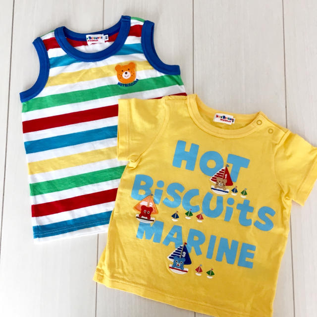 HOT BISCUITS(ホットビスケッツ)のホットビスケッツ Tシャツ タンクトップ  80 キッズ/ベビー/マタニティのベビー服(~85cm)(Ｔシャツ)の商品写真