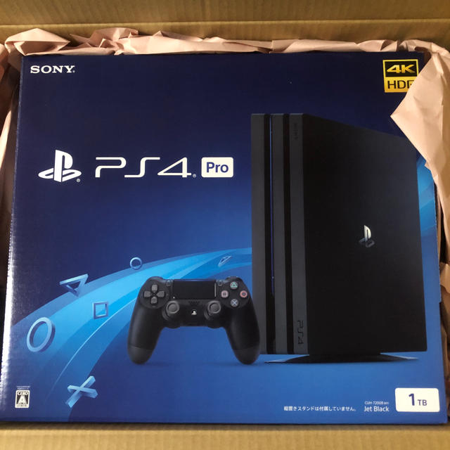 新品未開封PS4 PRO 1TB ジェットブラック オマケ FPSフリーク付き