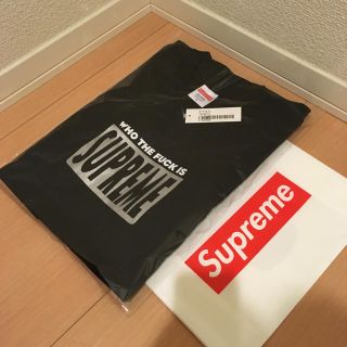 シュプリーム(Supreme)のSupreme Who The Fuck Tee 黒 シュプリーム Tシャツ(Tシャツ/カットソー(半袖/袖なし))