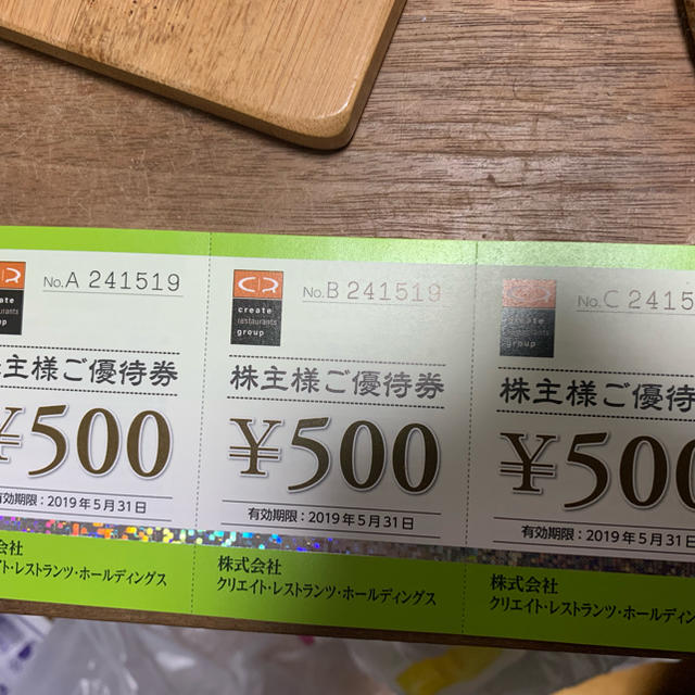 クリエイトレストランツ 9000円分
