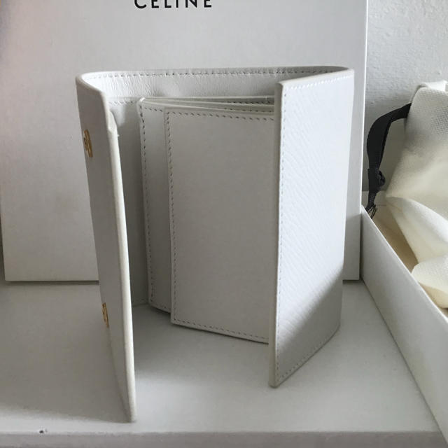 Celine Multifunction Wallet 三つ折り財布ホワイト