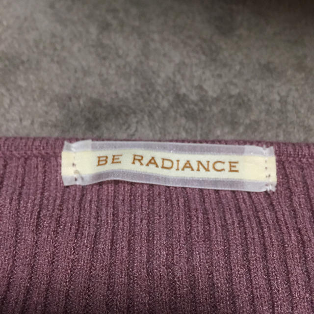 BE RADIANCE(ビーラディエンス)のBE RADIANCE ハートカットリブニット レディースのトップス(カットソー(長袖/七分))の商品写真