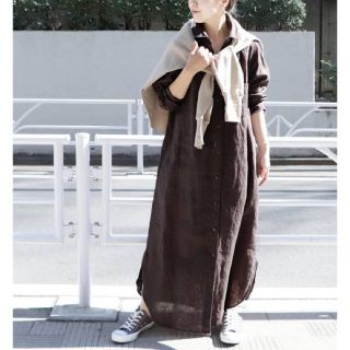 プラージュ(Plage)の2019SS Plage Linen シャツワンピース リネン(ロングワンピース/マキシワンピース)