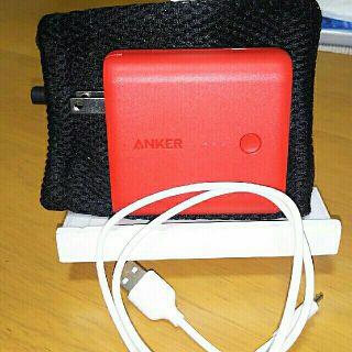 モバイルバッテリー Anker PowerCore Fusion 5000赤(バッテリー/充電器)