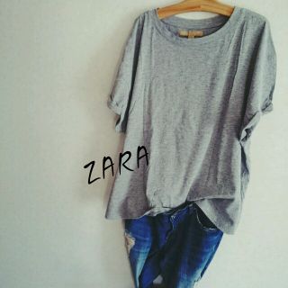 ザラ(ZARA)のZARA♡グレーTシャツ(Tシャツ(半袖/袖なし))