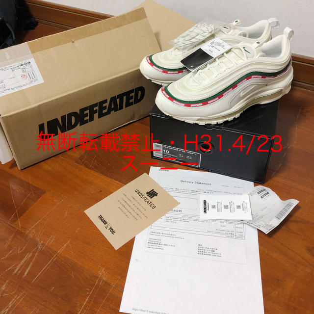 UNDEFEATED - UNDEFEATED NIKE AIRMAX97 28cm