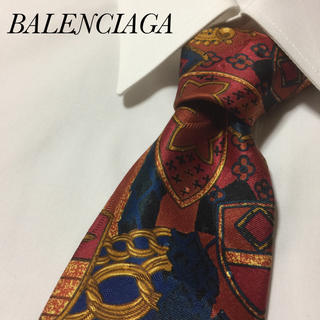バレンシアガ(Balenciaga)の人気 バレンシアガ BALENCIAGA レッド アート 総柄 高級 ネクタイ(ネクタイ)