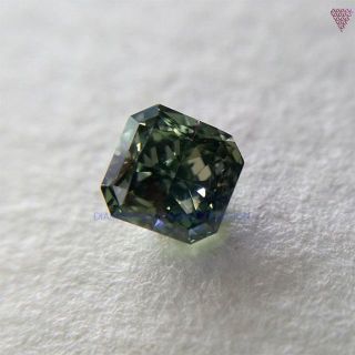 【苺様】0.304 ct F. DK. G. GREEN SI1 天然 ダイヤ(その他)