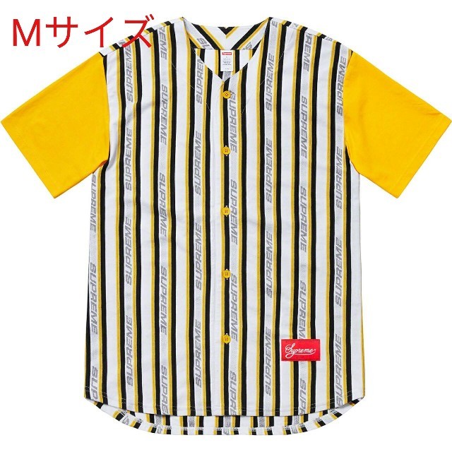 【M】Supreme Jacquard Logo Baseball Jerseyメンズ