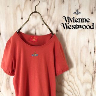 ヴィヴィアンウエストウッド(Vivienne Westwood)の【美品】Vivienne Westwood カラーORB刺繍 イタリア製 OR(Tシャツ(半袖/袖なし))