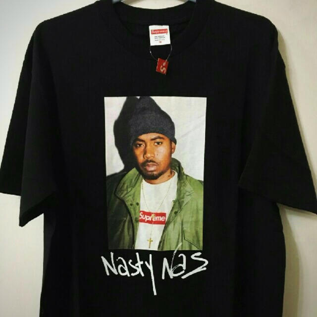 Supreme Nas Tee L Black