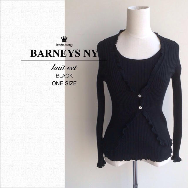 BARNEYS NEW YORK(バーニーズニューヨーク)のBARNEYS NY フリルリブニット♡ レディースのトップス(ニット/セーター)の商品写真