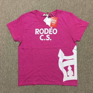 ロデオクラウンズワイドボウル(RODEO CROWNS WIDE BOWL)のRODEO CROWNS Tシャツ ピンク 新品(Tシャツ(半袖/袖なし))