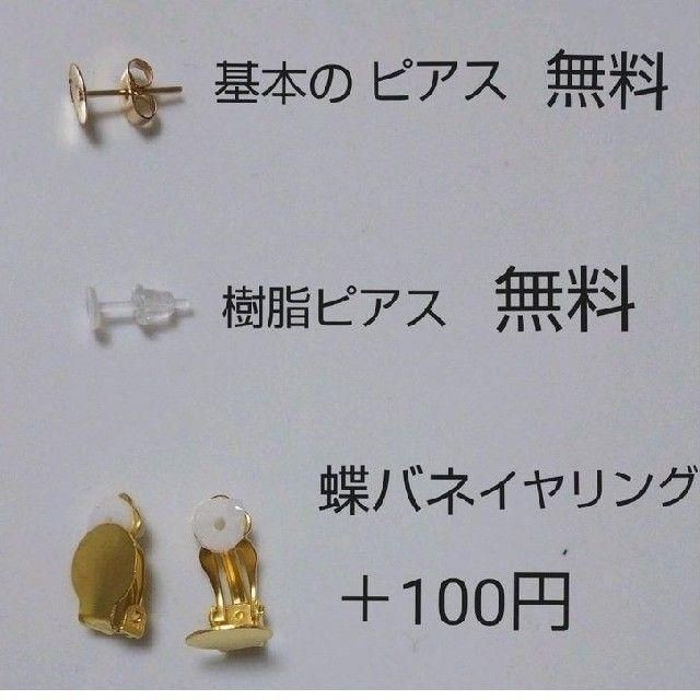 Ao様専用ページ   樹脂ピアスに変更 ハンドメイドのアクセサリー(ピアス)の商品写真