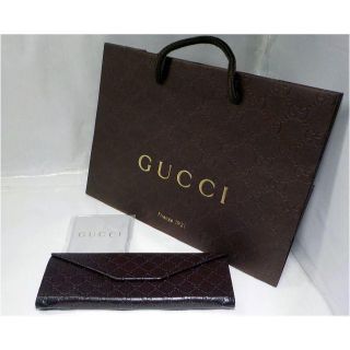 グッチ(Gucci)のGUCCI 折り畳みメガネケース S ＆ ショッパーバック　セット(サングラス/メガネ)