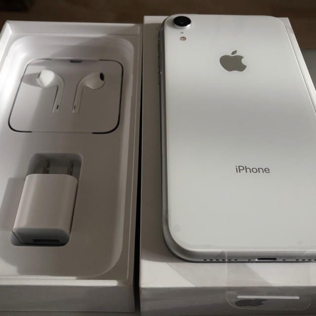 良好品】 iPhone - white 128GB XR iPhone seraph様限定 ...