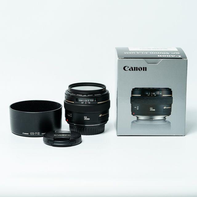 美品 canon キャノン EF50mm F1.4 USMスマホ/家電/カメラ