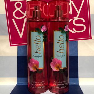 バスアンドボディーワークス(Bath & Body Works)のハロービューテフル☆ボディミスト2本セット(香水(女性用))