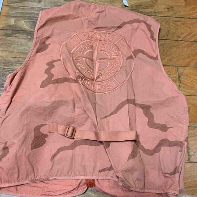 込み L Supreme Stone Island Camo Cargo Ves