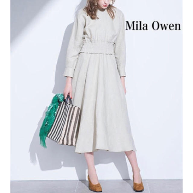 Mila Owen(ミラオーウェン)のMilaOwen  リネンワンピース レディースのワンピース(ロングワンピース/マキシワンピース)の商品写真
