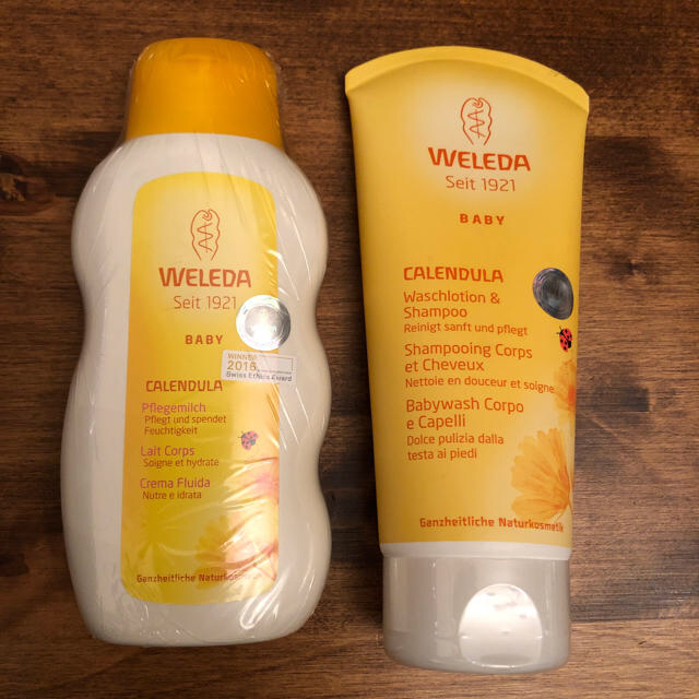 WELEDA(ヴェレダ)のWELEDA ヴェレダ ミルクローション ベビーウォッシュ&シャンプー  キッズ/ベビー/マタニティの洗浄/衛生用品(ベビーローション)の商品写真