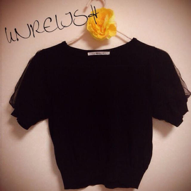 UNRELISH(アンレリッシュ)の♡チュール袖tops♡ レディースのトップス(ニット/セーター)の商品写真