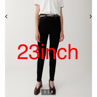 マウジー(moussy)のmoussy マウジー ハイウエスト　リバース ブラック スキニー 23inch(デニム/ジーンズ)