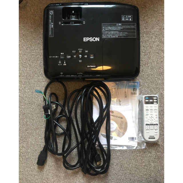 EPSON(エプソン)のEPSON プロジェクターEH-TW410 2,800lm WXGA 2.4kg スマホ/家電/カメラのテレビ/映像機器(プロジェクター)の商品写真