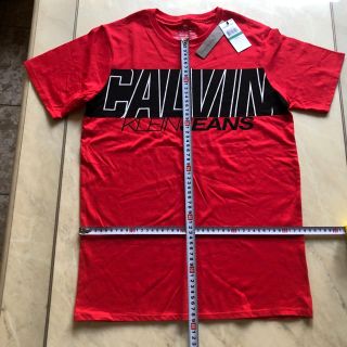 カルバンクライン(Calvin Klein)のカルバンクライン★赤Tシャツ★USサイズL/G(14/16)(Tシャツ/カットソー)