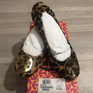 トリーバーチ(Tory Burch)のTORY BURCH トリーバーチ レオパードパンプス レオパ 23.5 6.5(バレエシューズ)