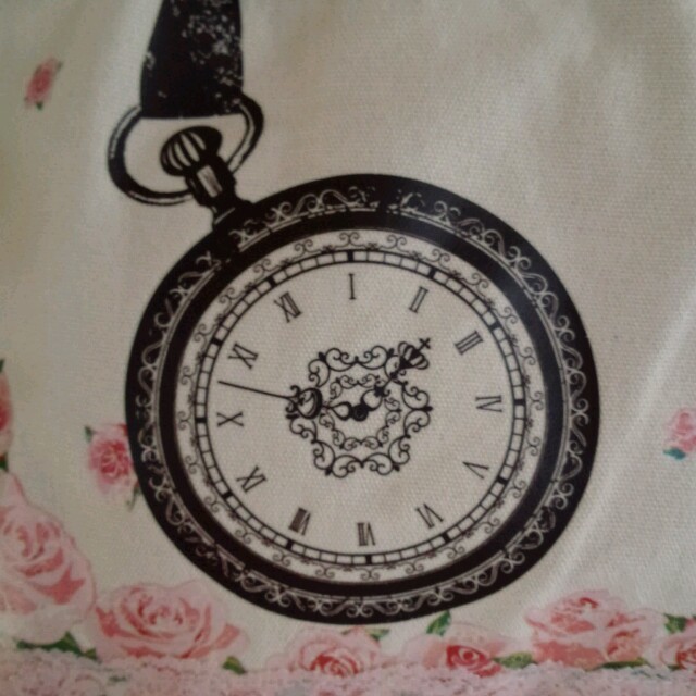 axes femme(アクシーズファム)のお花と時計のトートバッグ レディースのバッグ(トートバッグ)の商品写真