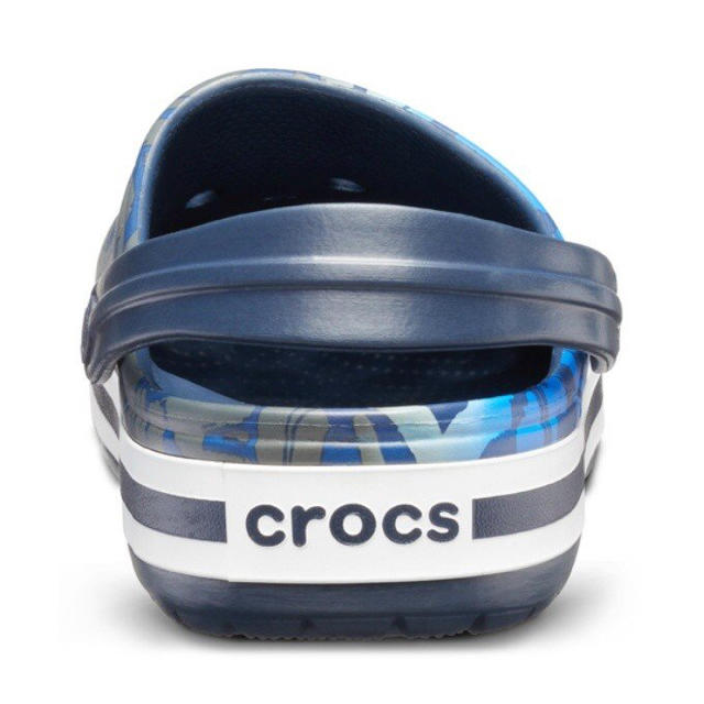 crocs(クロックス)のクロックス 26cm ブルー ブラック グラフィック ビーチサンダル メンズの靴/シューズ(サンダル)の商品写真