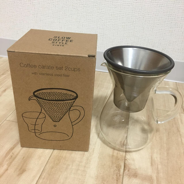 HARIO(ハリオ)のKINTO SLOW coffee カラフェセット インテリア/住まい/日用品のキッチン/食器(調理道具/製菓道具)の商品写真